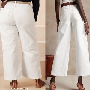 NWT &98 Banana Republic White jeans size 33L